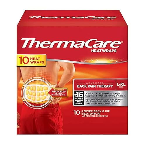 Thermacare Heatwraps Lower Back & Hip, LXL SPECIAL LIMITED PACK OF 10 Count
