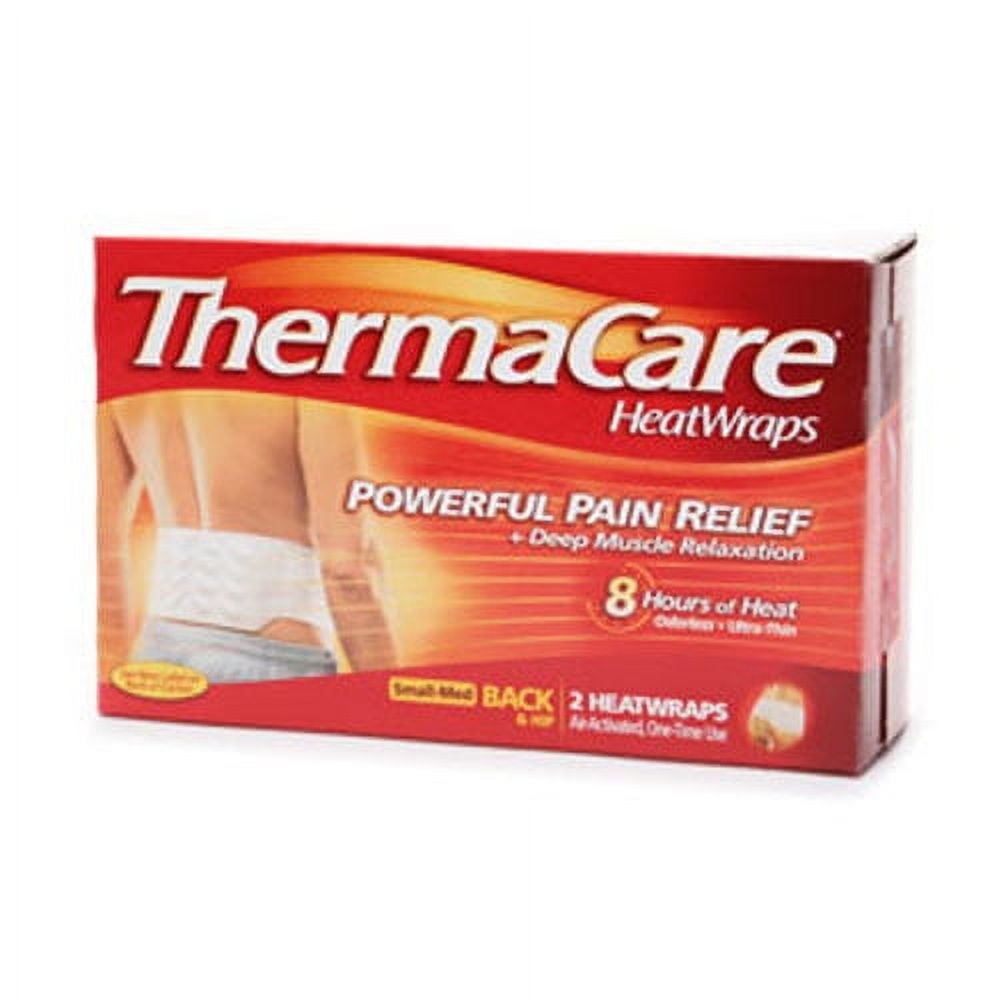 Thermacare Lower Back And Hip Heatwraps Small And Medium 2 Ea, 3 Pack