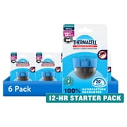 6 pack Thermacell E-ZoneGuard Rechargeable Mosquito Repellent Refill 12-Hour Pack