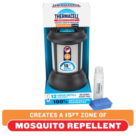 Thermacell Fuel-ZoneGuard Fuel Powered Mosquito Repeller + Lantern with 12-Hr Refill, Small