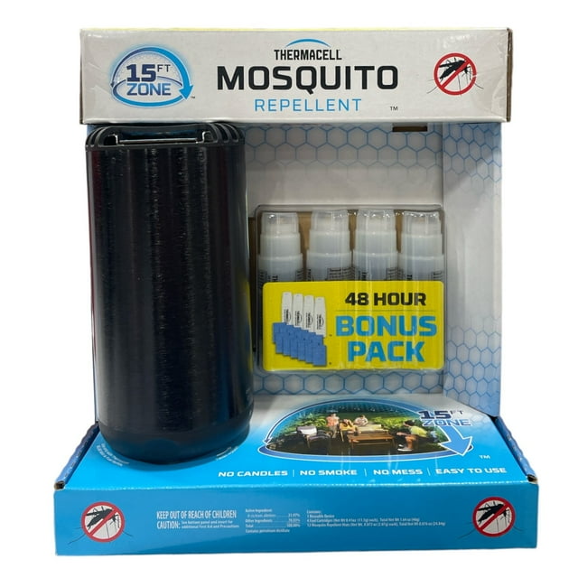 Thermacell PSMOB Portable 15ft Zone Mosquito Repellent 48 Hour Refills