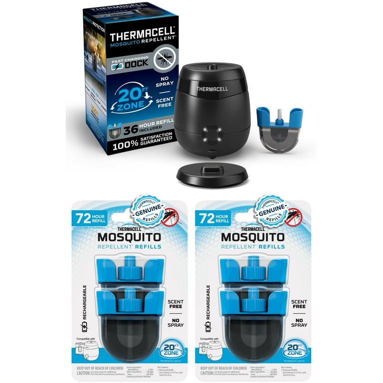 Thermacell Rechargeable E65 Mosquito Repellent with 36-Hour Refill