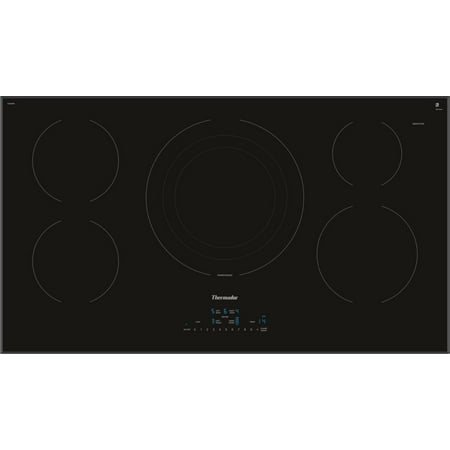 Thermador - Masterpiece Series 36" Built-In Electric Induction Cooktop with 5 elements and Frameless Design - Black