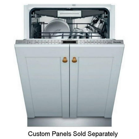 Thermador - Sapphire 24" Top Control Smart Built-In Stainless Steel Tub Dishwasher with 3rd Rack, 44 dba - Custom Panel Ready