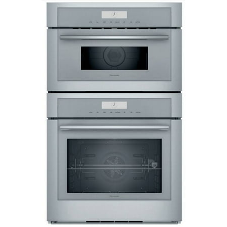 Thermador - Masterpiece Series 30" Built-In Electric Convection Wall Oven with Built-In Speed Microwave and Wifi - Stainless Steel