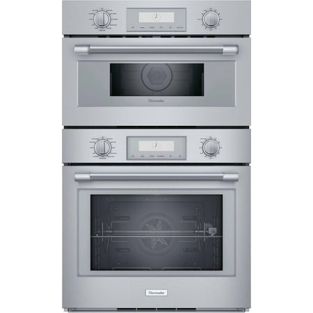 Thermador - Professional Series 30" Built-In Electric Convection Wall Oven with Built-In Microwave - Stainless Steel
