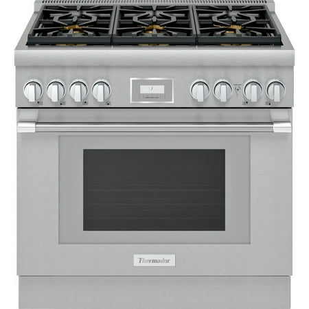 Thermador - ProHarmony 5.0 Cu. Ft. Freestanding Gas Convection Range – Liquid Propane Convertible - Stainless steel