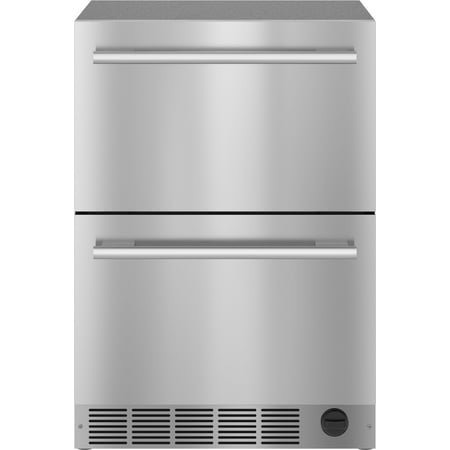 Thermador - 4.3 Cu. Ft. Built-In Double Drawer Under-Counter Refrigerator/Freezer with Masterpiece Series Handle - Stainless Steel