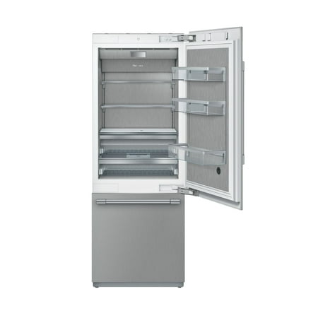 Thermador - Freedom Collection 16 cu. ft. Bottom Freezer Built-in Smart Refrigerator with Professional Series Handles - Silver