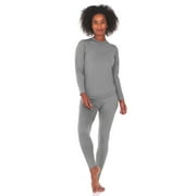 THERMAJANE Thermal Underwear for Women Crewneck Long Johns Set (XXS-3XL)