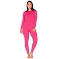 thumbnail image 1 of Thermajane Thermal Underwear for Women Crewneck Long Johns Set (XXS-3XL), 1 of 7