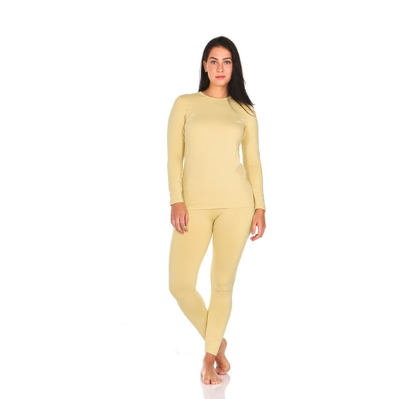 Thermajane Thermal Underwear for Women Crewneck Long Johns Set (XXS-3XL)