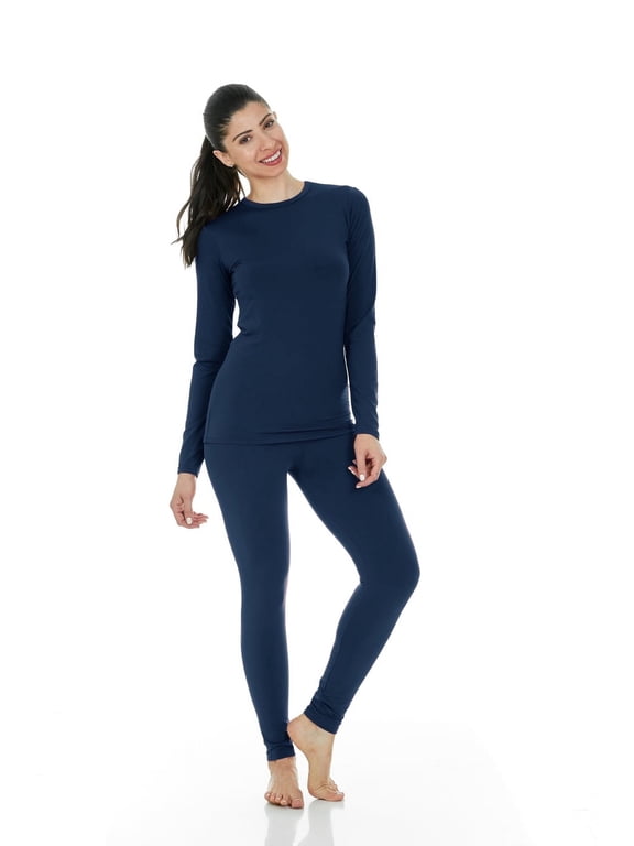 Thermal Underwear for Women Crewneck Long Johns Set (XXS-3XL)