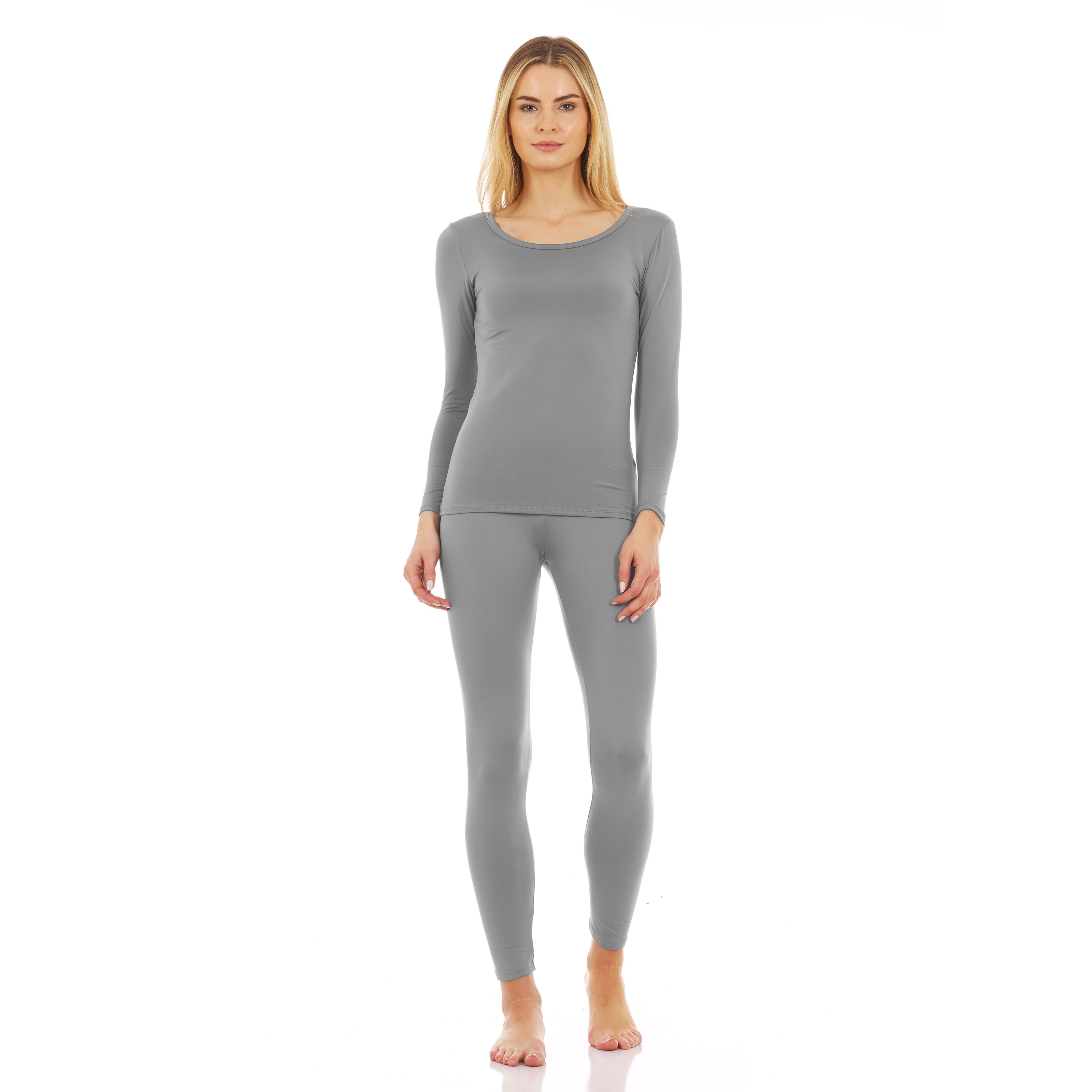 Thermajane Thermal Underwear for Women Long Johns Scoop Neck Set (XXS-3XL)  