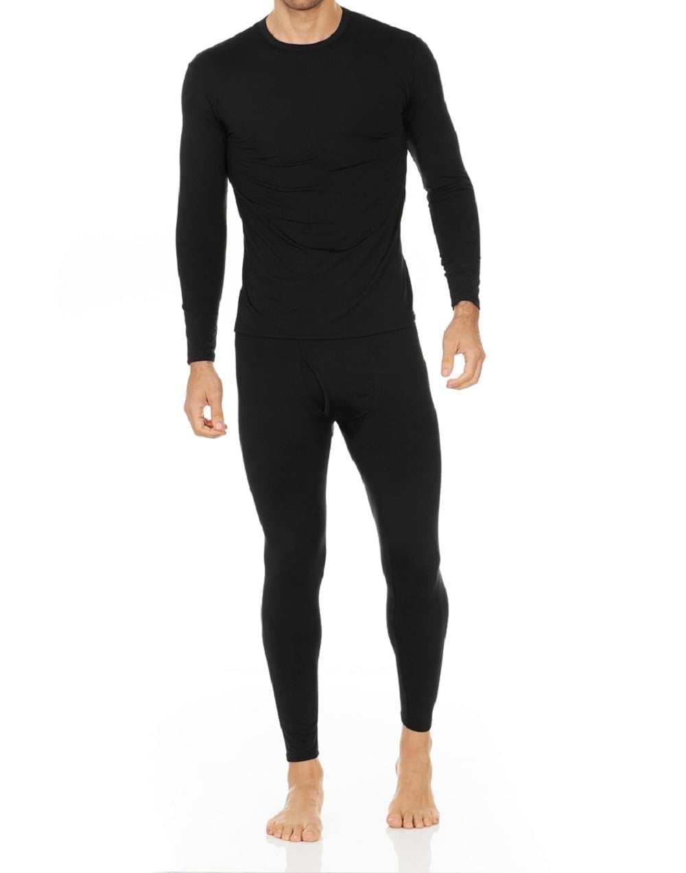 Men's Thermal Underwear Set, Winter Fleece Lined Sport Long