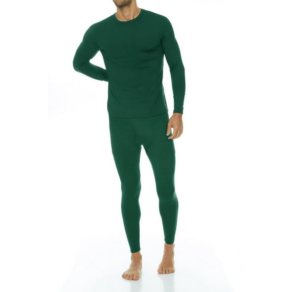 Thermajohn Long Johns Thermal Underwear for Men Crewneck Set (XS-4XL)