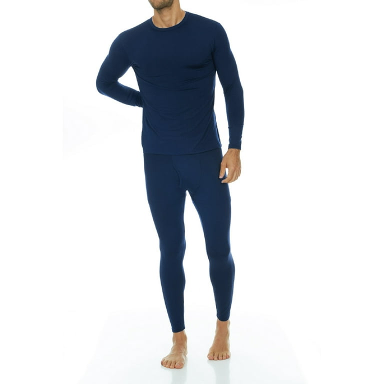 Thermajohn Long Johns Thermal Underwear for Men Crewneck Set XS 4XL
