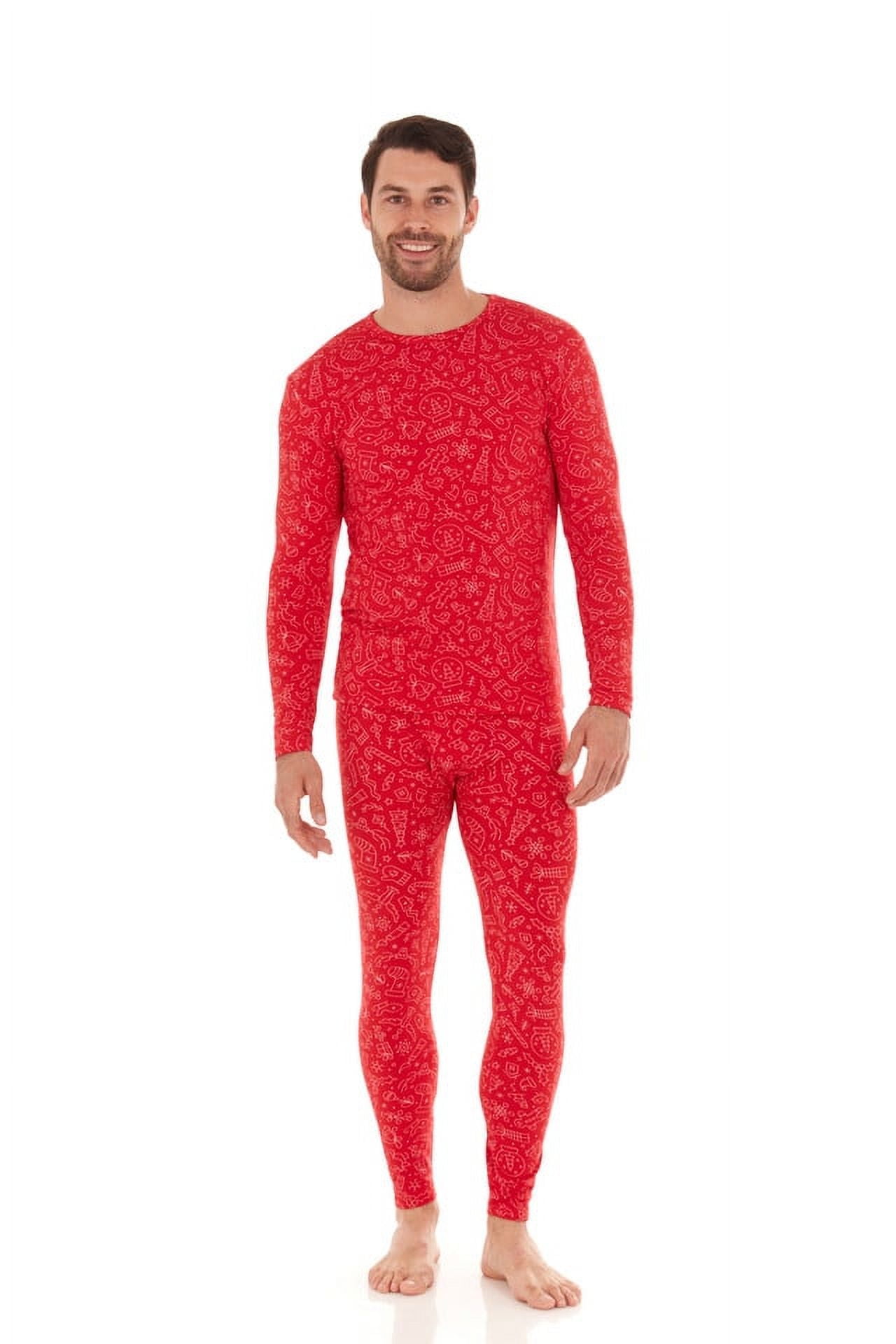 Thermajohn Long Johns Thermal Underwear for Men Crewneck Set (XS4XL