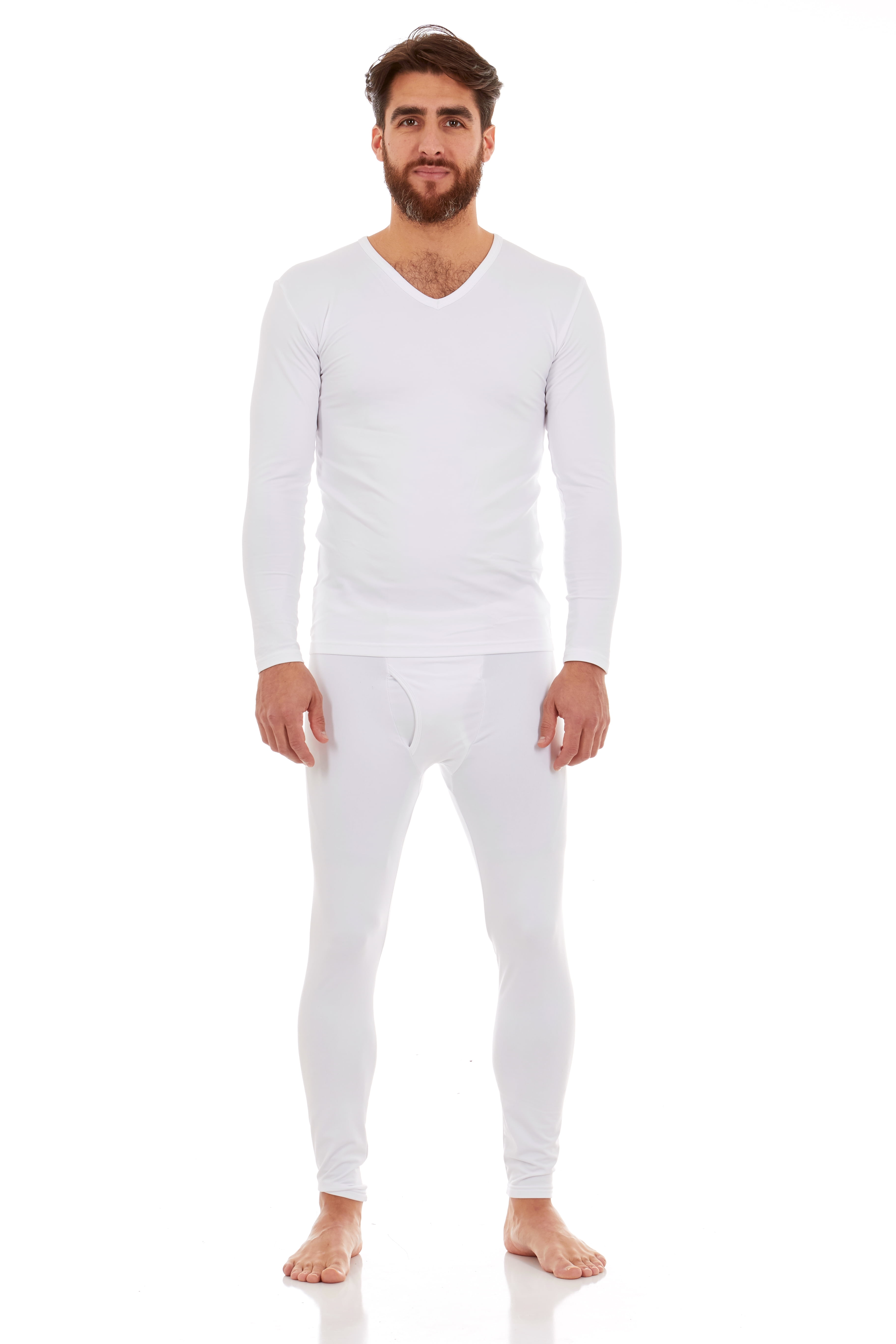 HeroBiker Men's Winter Thermal Top and Bottom with Fleece Lined