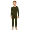 thumbnail image 1 of Thermajohn Thermal Underwear for Boys Long Johns Set Kids (Olive Green, Large), 1 of 5