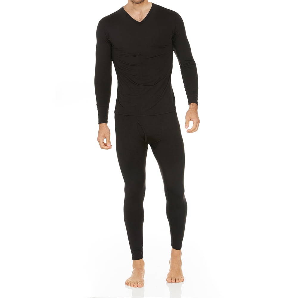 Thermajohn Thermal Underwear for Men Long Johns V-Neck Set (XS-4XL ...