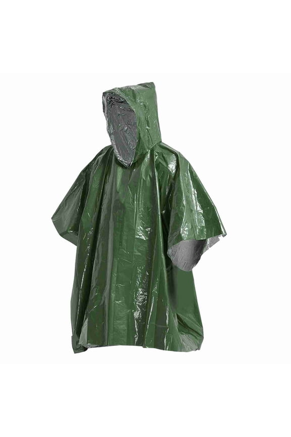 Thermal 4 Pack Emergency Rain Poncho Thermal Blanket Poncho Weather Proof Outdoor Survival Camping Gear