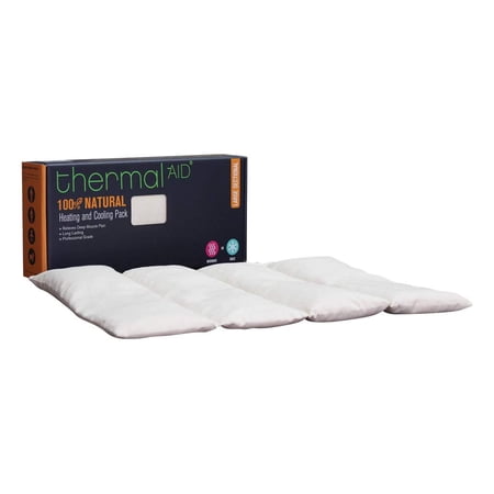 Thermal-Aid - Heating Pack, Large Sectional - Cooling and Heating Pad for Pain Relief with Natural Corn Filling - Reusable, Easy Clean Back, Neck, Headache and Knee Pain Relief Cooling Pad