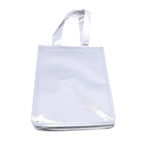 Thermal Bag Insulated Lunch Time Cake Sandwich Drink Fresh Storage Big Square Refrigerated Foil Food Bags Coffee 1Pc Silver