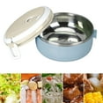 thumbnail image 1 of Thermal Bento Lunch Box,Stackable Hot Insulated Box,Stainless Keep Warm Food Container,Stainless Round Lunch box Sealed Containers,Portable Insulated Lunch Container For School Work,Random Color,5.7", 1 of 7