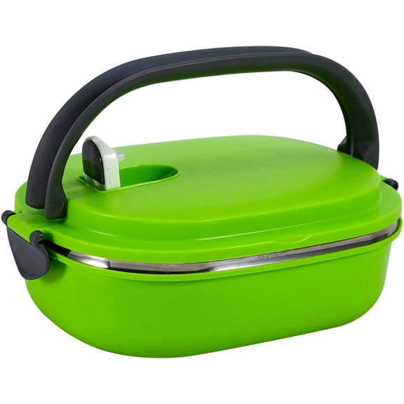 Thermal Bento Lunch Box with Stainless Steel Thermal Insulation, Food Container Leak Proof For Adult, Portable Food Storage Box for Work Office Picnic