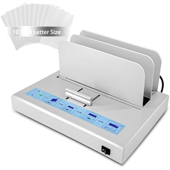 Thermal Binding Machine 500 Sheets Capacity Book Binding Material with 10 Letter Size Envelopes, A3/A4/A5 Document Heat Binder Hot Melt Machine Metal Thermal Binder Contract Document Invoice$$Office