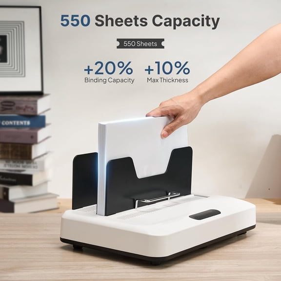 Thermal Binding Machine, No Preheat Time Heat Binding Device with 20PCS Covers