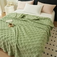 thumbnail image 1 of Thermal Blanket, All-Season Breathable Soft Polyester Bed Blanket, 150x100cm, Machine Washable, Gray/White/Yellow/Pink/Blue/Green, 1 of 7