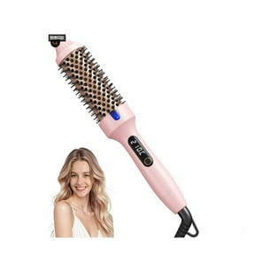 Thermal Brush,Dual Voltage Negative Ion Hot Brushes Styler for Blowout Look,Tourmaline Ceramic,Negative Ion Technology,10 Model Settings,Less Damage,Ionic Curling Comb
