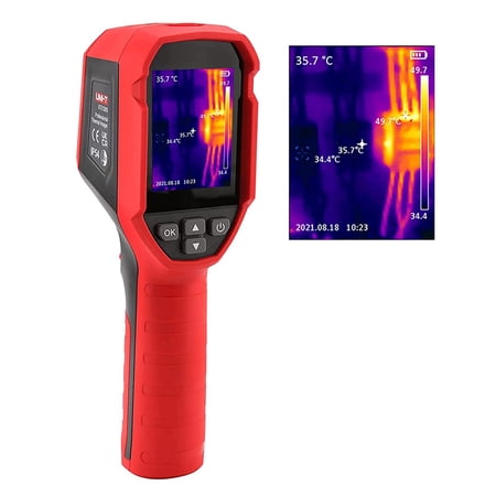 Thermal Camera 120 x 90 IR Resolution Infrared Thermal Imaging Camera, Quickly Accurately Detect Heat & Temperature, and Document Image and Measurement, IP54 Rechargeable UTi120S Thermal Imager