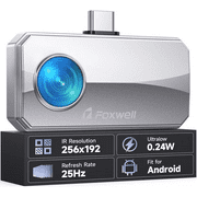 Thermal Camera for Android Smartphones & PC, 256x192 IR High Resolution Thermal Imaging Camera for Home Automotive Industrial Leak Heat Loss Inpsection, 25Hz Refresh Rate Thermal Imager