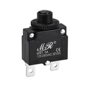 Thermal Circuit Breaker 5A Push Button Reset Overload Protector 125/250V AC 32V DC Quick Connect Terminal