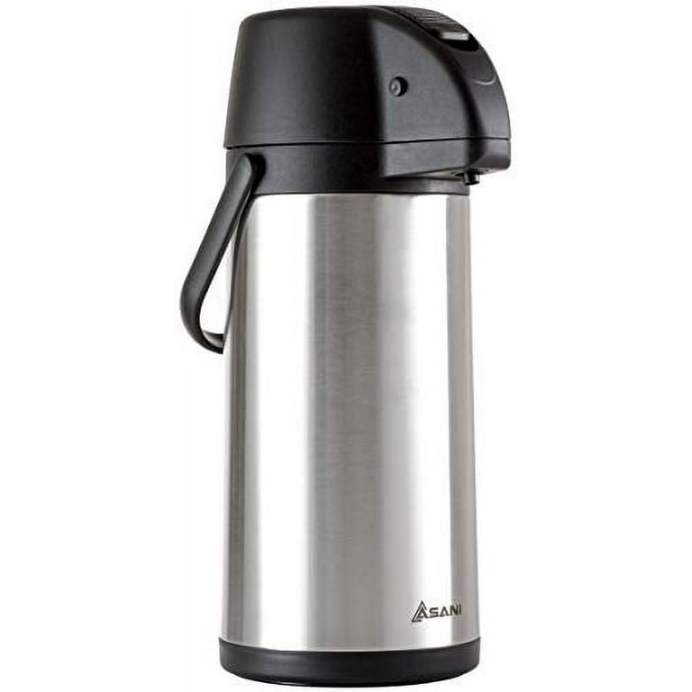 Insulated Stainless Steel Thermal Coffee Carafe Airpot Beverage Dispenser  Large