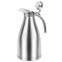Thermal Coffee Carafe 2L Thermal Coffee Jug Stainless Steel Insulated Coffee Carafe Practical Insulated Coffee Pot Leakproof Thermal Coffee Flask Vacuum Thermal Coffee Pot for Home