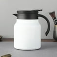 thumbnail image 1 of Thermal Coffee Carafe, Insulated Stainless Steel Coffee Carafes for Keeping Hot Coffee & Tea Hot Beverage-10Hours, Double Walled Vacuum Coffee Carafe (White, 800ML), 1 of 9