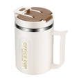 thumbnail image 1 of Thermal Coffee Mug with Lid and Handle Tumbler, Stainless Steel Travel Mug Tumbler, Double Wall Vacuum Leak Proof Ice Coffee Cup for Camping, Office & Travel 400ml, 1 of 6