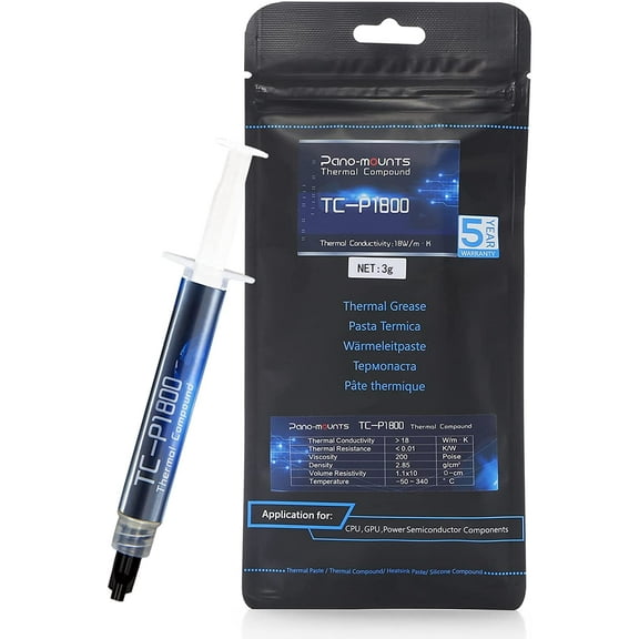 Thermal Compound Paste 18W/mK 3g High Performance CPU Compound Paste Heatsink for GPU Processor and More