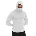 thumbnail image 1 of Thermal Compression Shirts Hoodie with Mask, Long Sleeve Winter Sports Base Layer Top, Active Running Shirt, 1 of 8
