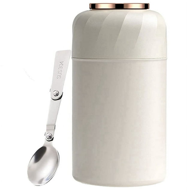 Thermal Container, 500Ml Stainless Steel Warming Container, Food