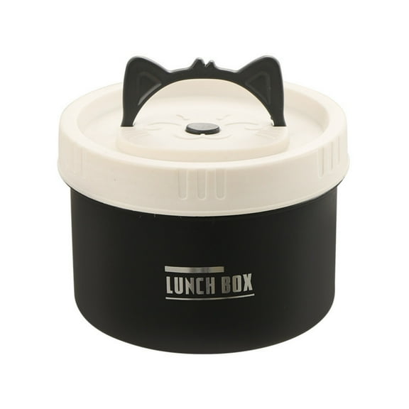 Thermal Cooking Pot, Food Warm Lunch Container, 304 Stainless Steel Thermal Lunch Container, Portable Thermal Cooking Pot, Round Shape Food Container for Work Office Outdoor Dining