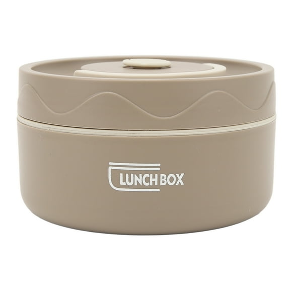 Thermal Cooking Pot, Insulated Food Container Wide Application Portable Excellent Heat Preservation 304 Stainless Steel Double Layer Sealing  For Camping