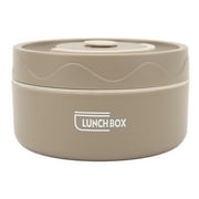 Thermal Cooking Pot, Insulated Food Container Wide Application Portable Excellent Heat Preservation 304 Stainless Steel Double Layer Sealing For Camping