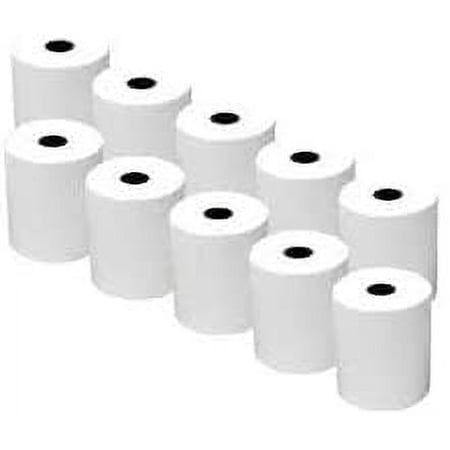 Thermal Credit Card Machine Paper for Pax S80, 2 1/4" x 50' (10 Rolls)