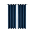 thumbnail image 1 of Thermal Curtains for Living Room with Light-Blocking & Soundproof Polyester Fabric, 200x100cm/78.74x39.37In Size, Modern Curtains for Living Room in Concise Perforated Style, 1 of 6