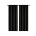 thumbnail image 1 of Thermal Curtains for Living Room with Light-Blocking & Soundproof Polyester Fabric, 200x100cm/78.74x39.37In Size, Modern Curtains for Living Room in Concise Perforated Style, 1 of 6